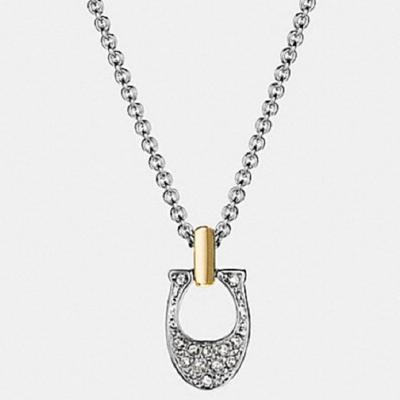 Coach Pave Signature C Necklace - Picture 6 of 7
